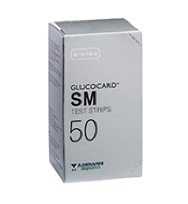 TEST STRIPS PER MISURAZIONE GLICEMIA GLUCOCARD SM 50 PEZZI TEST STRIPS PER MISURAZIONE GLICEMIA GLUCOCARD SM 50 PEZZI
