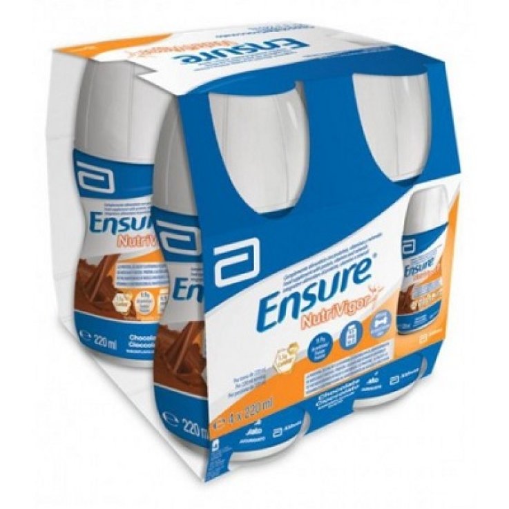 ENSURE NUTRIVIGOR CIOCCOLATO 4 BOTTIGLIE DA 220 ML ENSURE NUTRIVIGOR CIOCCOLATO 4 BOTTIGLIE DA 220 ML