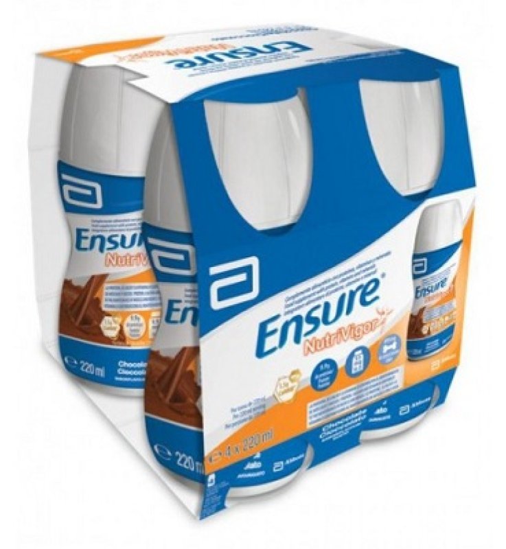 ENSURE NUTRIVIGOR CIOCCOLATO 4 BOTTIGLIE DA 220 ML ENSURE NUTRIVIGOR CIOCCOLATO 4 BOTTIGLIE DA 220 ML