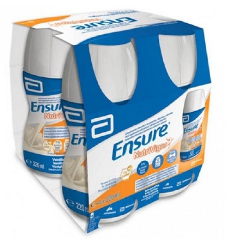 ENSURE NUTRIVIGOR VANIGLIA 4 BOTTIGLIE DA 220 ML ENSURE NUTRIVIGOR VANIGLIA 4 BOTTIGLIE DA 220 ML