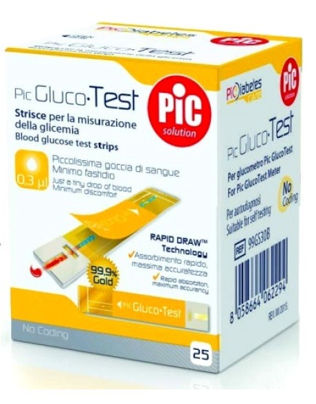 GLUCOTEST STRISCE PIC 25PZ