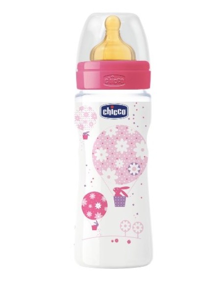 CHICCO BIBERON WELL BEING IN POLIPROPILENE GIRL DA 330 ML FAST LATTICE ITA