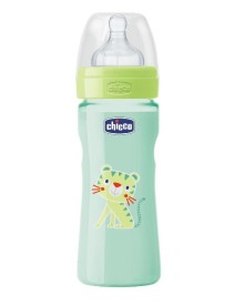 CHICCO BIBERON WELL BEING COLORATO IN POLIPROPILENE UNISEX DA 250 ML MEDIUM SILICONE