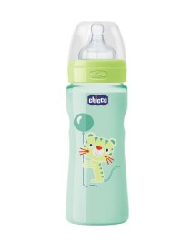 CHICCO BIBERON WELL BEING COLORATO IN POLIPROPILENE UNISEX DA 330 ML FAST SILICONE