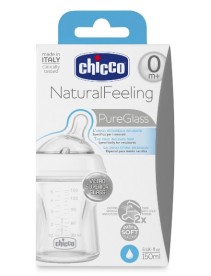 CHICCO BIBERON NATURALFEELING VETRO 0M+ 150 ML