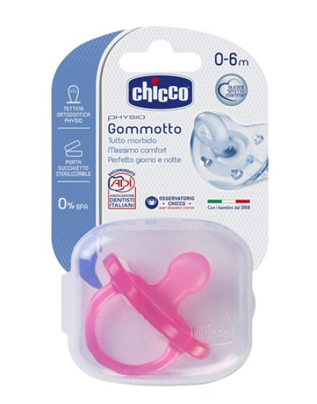 CHICCO GOMMOTTO IN SILICONE GIRL 0-6 MESI 1 PEZZO