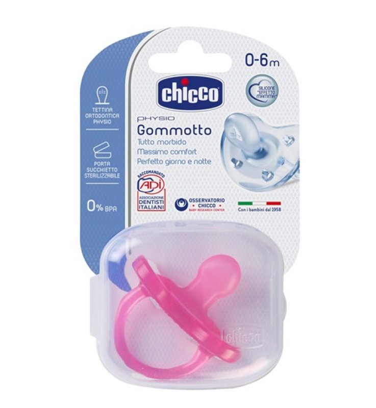 CHICCO GOMMOTTO IN SILICONE GIRL 0-6 MESI 1 PEZZO
