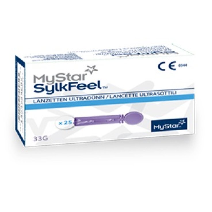 LANCETTE PUNGIDITO MYSTAR SYLKFEEL LANCETS 50 PEZZI 33 GAUGE LANCETTE PUNGIDITO MYSTAR SYLKFEEL LANCETS 50 PEZZI 33 GAUGE