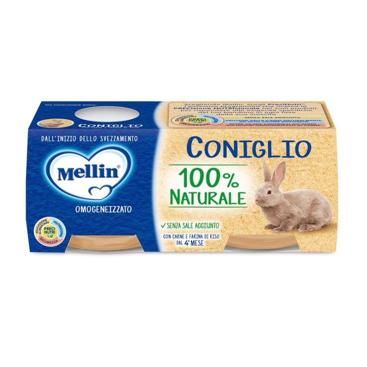 MELLIN OMOGENEIZZATO CONIGLIO 2 X 80 G MELLIN OMOGENEIZZATO CONIGLIO 2 X 80 G