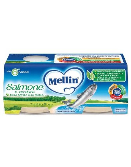 MELLIN-OMO.SALMONE 2X80G