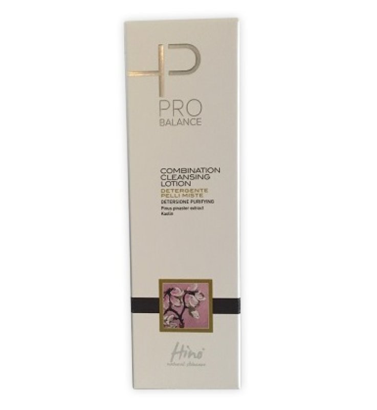 HINO NATURAL SKINCARE PRO BALANCE COMBINATION CLEANSING LOTION DETERGENTE PELLI MISTE 200 ML