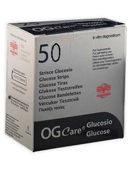 STRISCE MISURAZIONE GLICEMIA OGCARE 50 PEZZI