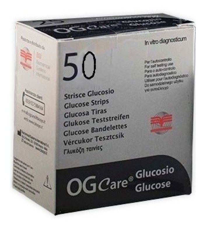 STRISCE MISURAZIONE GLICEMIA OGCARE 50 PEZZI