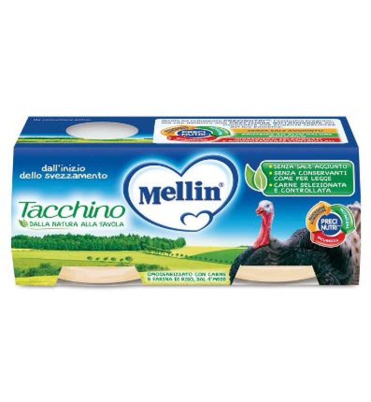 MELLIN OMOGENEIZZATO TACCHINO 2 X 80 G