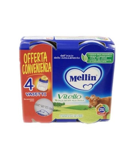 MELLIN-OMO.VITELLO 4X80G