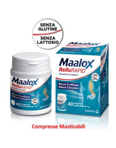 MAALOX REFLURAPID 40 COMPRESSE MASTICABILI