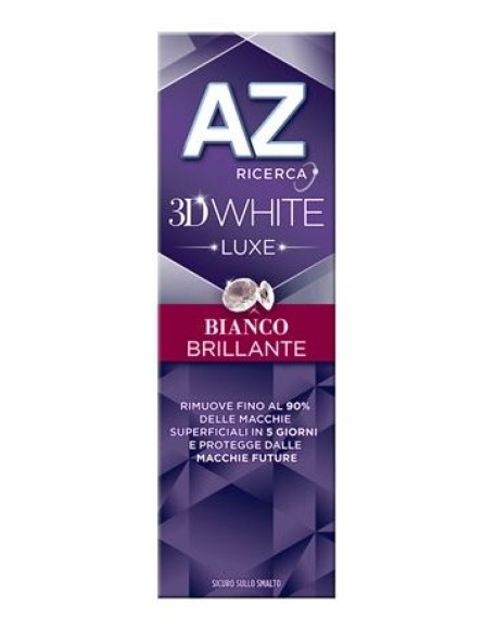 DENTIFRICIO AZ 3D WHITE LUXE BIANCO BRILLANTE 75 ML