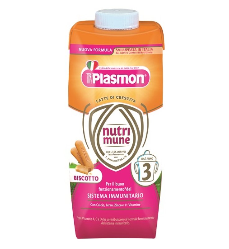 PLASMON NUTRI-MUNE 3 BISCOTTO LIQUIDO 12 X 500 ML PLASMON NUTRI-MUNE 3 BISCOTTO LIQUIDO 12 X 500 ML