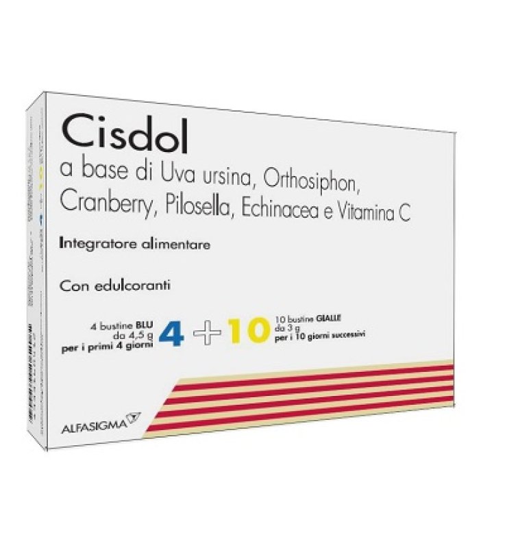 CISDOL 4 BUSTINE BLU DA 4,5 G + 10 BUSTINE GIALLE DA 3 G