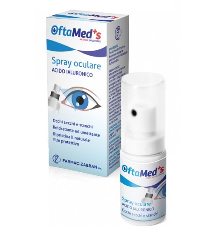 OFTAMED'S SPRAY CULARE OCCHI SECCHI E STANCHI ACIDO IALURONICO 10 ML