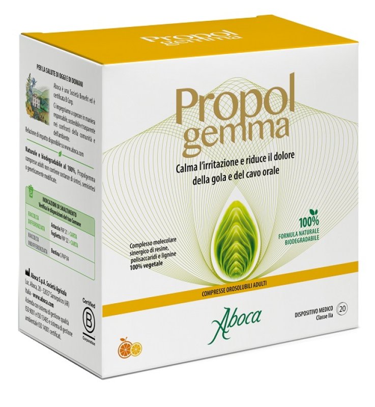 PROPOLGEMMA 20 COMPRESSE OROSOLUBILI ADULTI 1,50 G