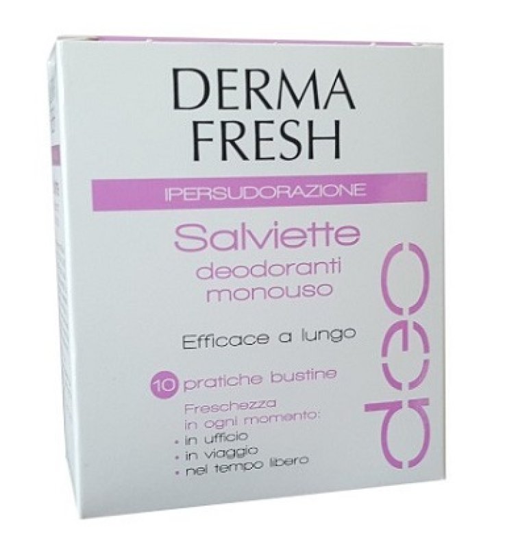 DERMAFRESH IPERSUDORAZIONE 10 SALVIETTINE DEODORANTI