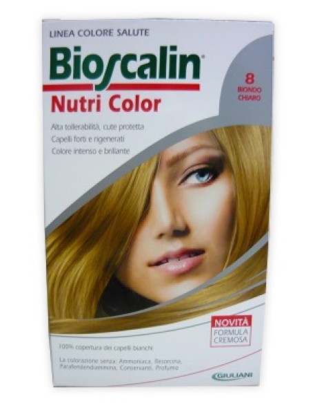 BIOSCALIN NUTRI COLOR 8 BIONDO CHIARO SINCROB 124 ML