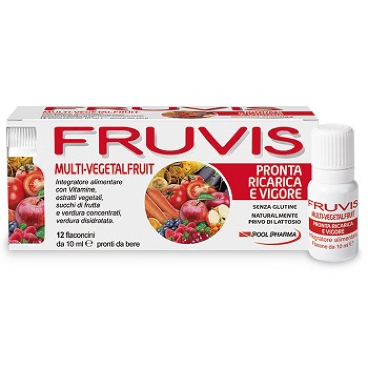 FRUVIS MULTI-VEGETALFRUIT PRONTA RICARICA E VIGORE 12 FLACONCINI DA 10 ML FRUVIS MULTI-VEGETALFRUIT PRONTA RICARICA E VIGORE 12 FLACONCINI DA 10 ML