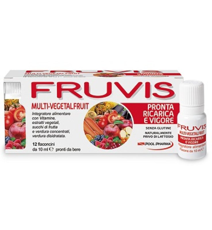FRUVIS MULTI-VEGETALFRUIT PRONTA RICARICA E VIGORE 12 FLACONCINI DA 10 ML FRUVIS MULTI-VEGETALFRUIT PRONTA RICARICA E VIGORE 12 FLACONCINI DA 10 ML