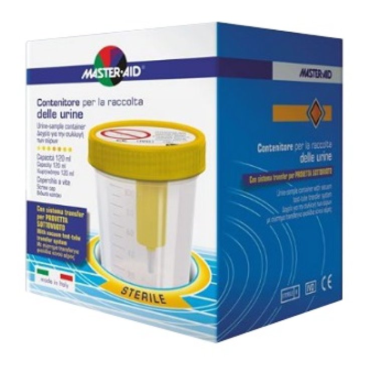CONTENITORE RACCOLTA URINA SOTTOVUOTO MASTER-AID 120 ML CONTENITORE RACCOLTA URINA SOTTOVUOTO MASTER-AID 120 ML