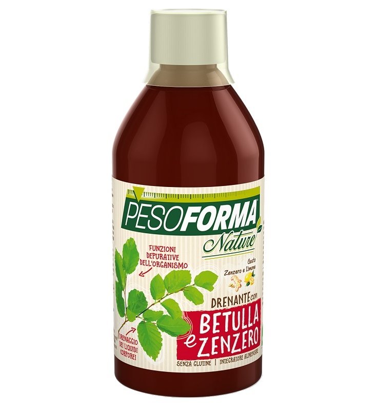 PESOFORMA NATURE DRENANTE BETULLA E ZENZERO 500 ML PESOFORMA NATURE DRENANTE BETULLA E ZENZERO 500 ML