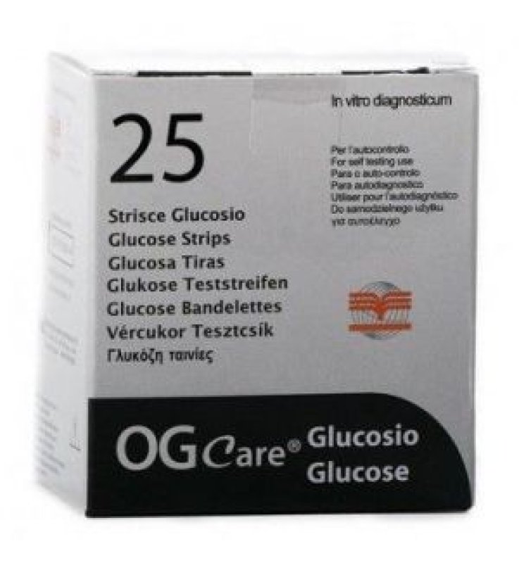 STRISCE MISURAZIONE GLICEMIA OGCARE 25 PEZZI