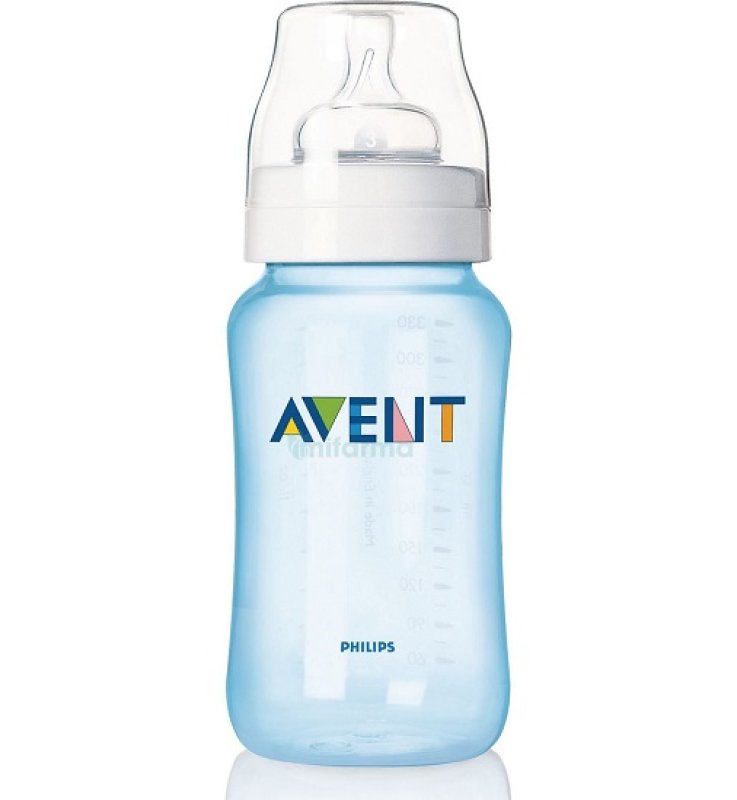 AVENT BIBERON NATURAL 330 ML IN POLIPROPILENE AZZURRO