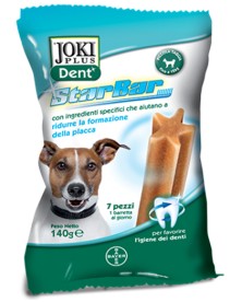 JOKI PLUS DENT STARBAR SACCHETTO 140 G PER CANI DI TAGLIA PICCOLA DA 5 A 12 KG