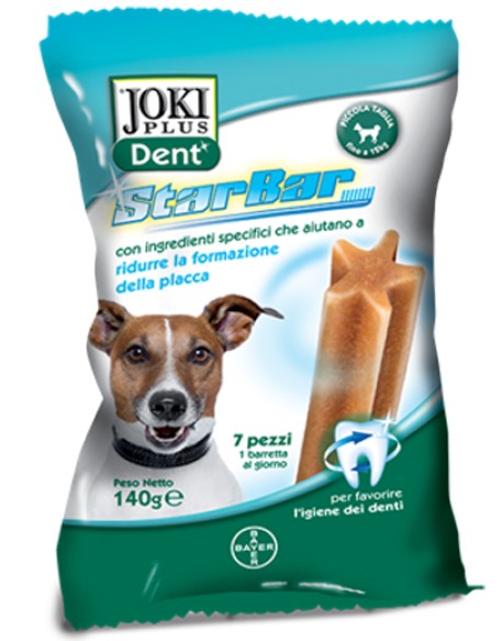 JOKI PLUS DENT STARBAR SACCHETTO 140 G PER CANI DI TAGLIA PICCOLA DA 5 A 12 KG