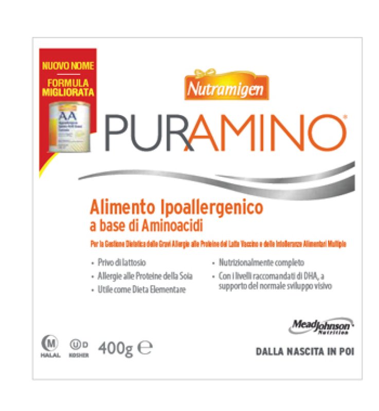 NUTRAMIGEN PURAMINO BARATTOLO 400 G NUTRAMIGEN PURAMINO BARATTOLO 400 G