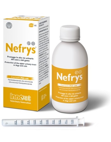 NEFRYS FLACONE 200 ML CON SIRINGA DOSATRICE CANE E GATTO