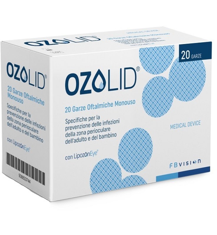 GARZA OZOLID OFTALMICA TNT CON OLIO OZONIZZATO IN FOSFOLIPIDI LIPOZONEYE 20 PEZZI