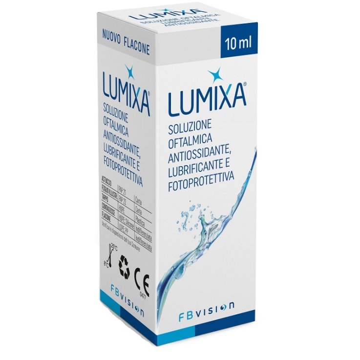 LUMIXA SOLUZIONE OFTALMICA LUBRIFICANTE ANTIOSSIDANTE 10 ML LUMIXA SOLUZIONE OFTALMICA LUBRIFICANTE ANTIOSSIDANTE 10 ML