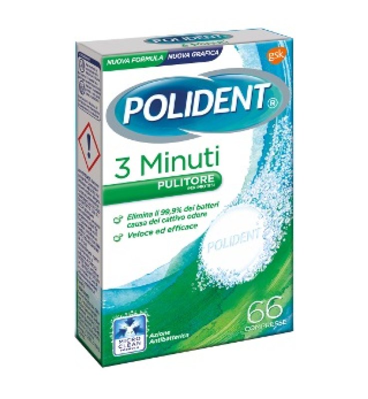 POLIDENT 3 MINUTI 66 COMPRESSE