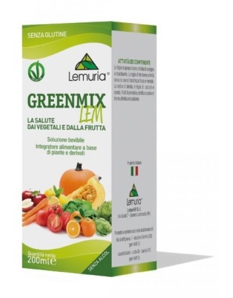 GREENMIX LEM FL 200ML LEMURIA S/ GREENMIX LEM FL 200ML LEMURIA S/