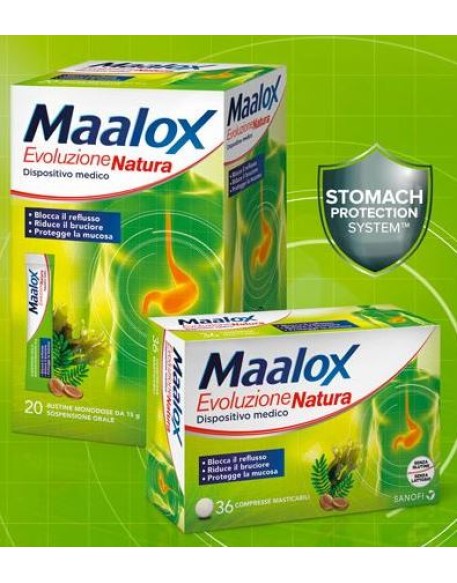 MAALOX EVOLUZIONE NATURA 36 COMPRESSE MASTICABILI