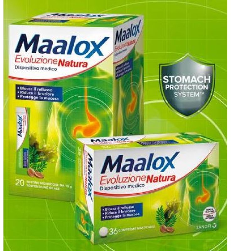 MAALOX EVOLUZIONE NATURA 36 COMPRESSE MASTICABILI