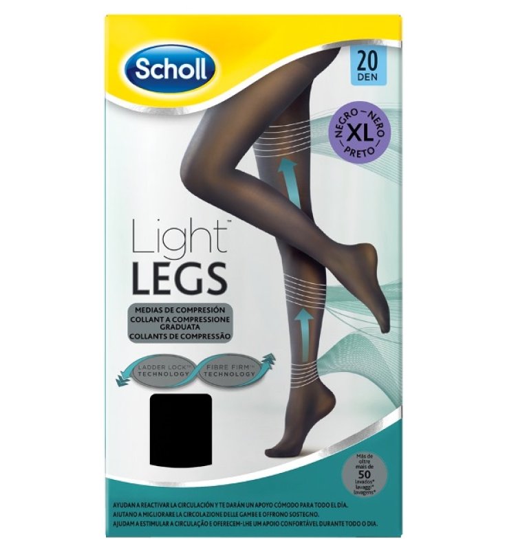 SCHOLL LIGHTLEGS20 DEN XL NERO