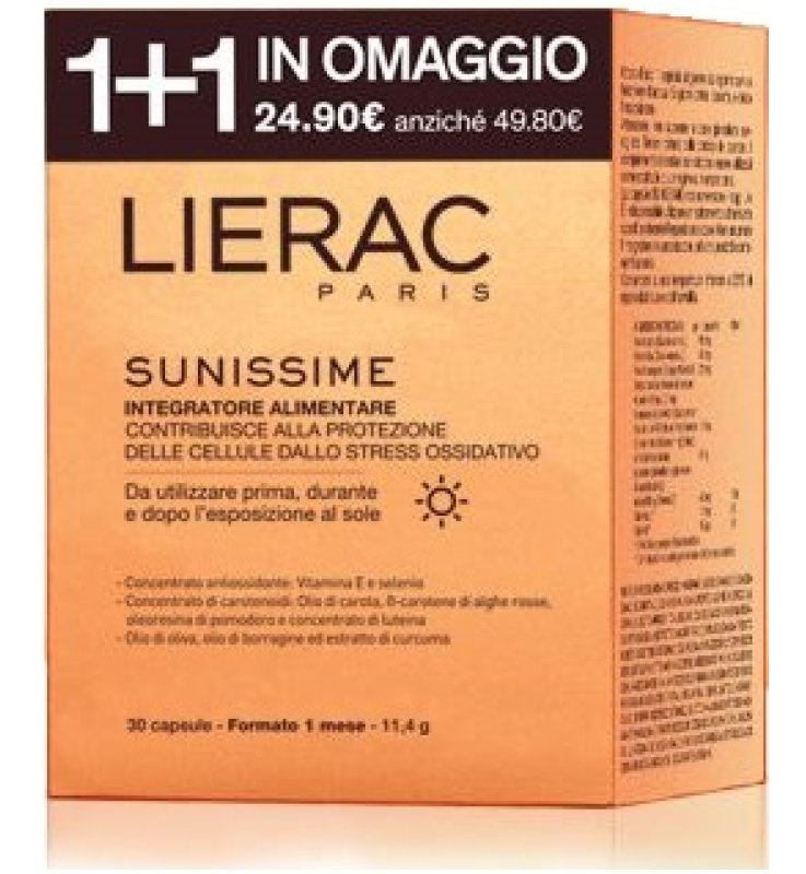 LIERAC DUO SUNISSIME 30 + 30 CAPSULE LIERAC DUO SUNISSIME 30 + 30 CAPSULE