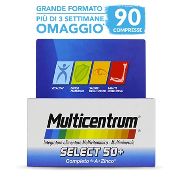 MULTICENTRUM SELECT 50+ 90 COMPRESSE MULTICENTRUM SELECT 50+ 90 COMPRESSE