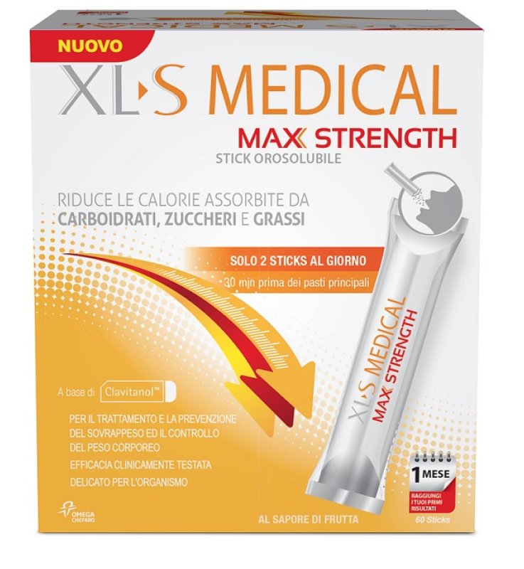 XLS MEDICAL MAX STRENGTH 60 STICK OROSOLUBILI