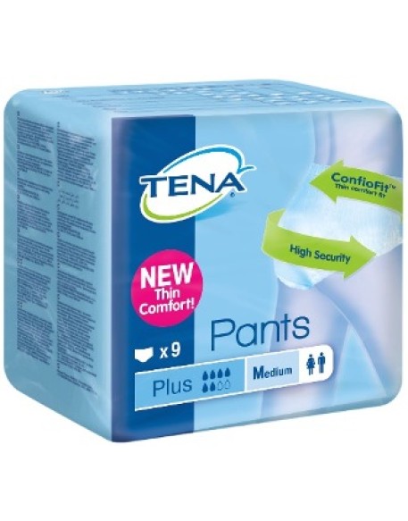 PANNOLONE PULL-UP TENA PANTS PLUS TAGLIA MEDIUM 9 PEZZI