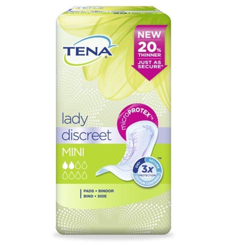 PANNOLONE SAGOMATO TENA DISCREET MINI 20 PEZZI