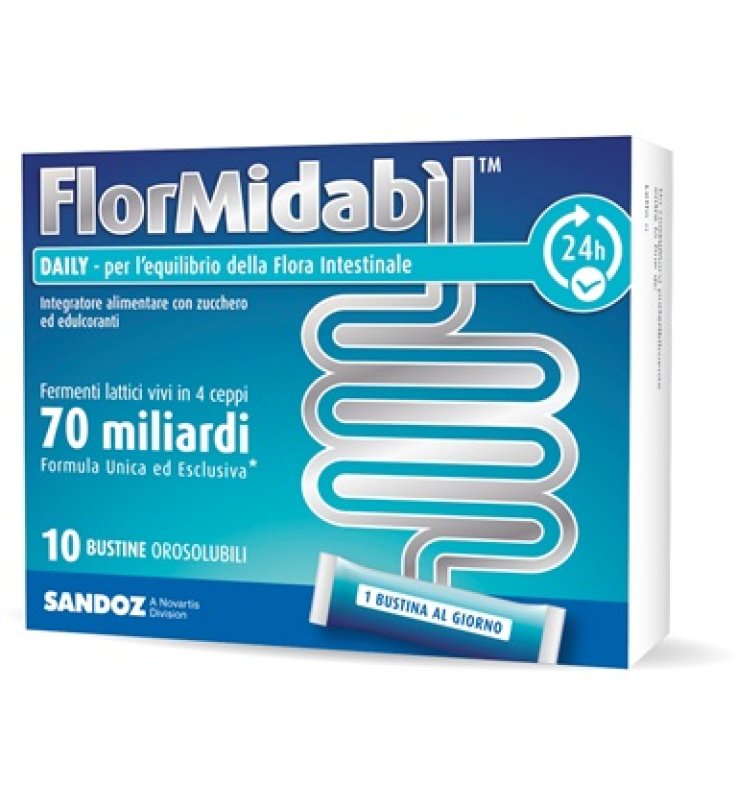 FLORMIDABIL DAILY 10 BUSTINE OROSOLUBILI 1,5 G